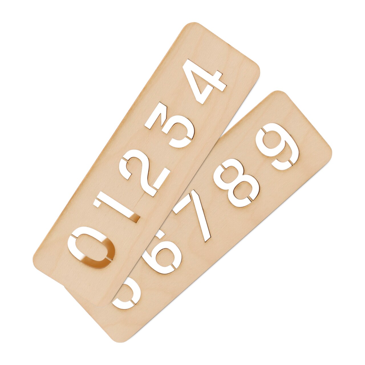 Eco-friendly Number Stencils for Painting & DIY Crafts 1-1/4”, Reusable |Woodpeckers